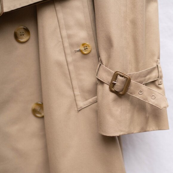 Vintage Burberrys Trench Coat Nova Check Belted Tan Mens L - Picture 4 of 16